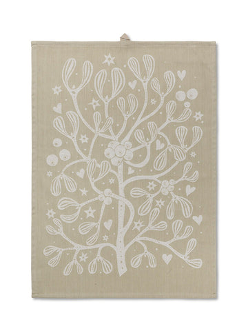 Mistletoe Tea Towel